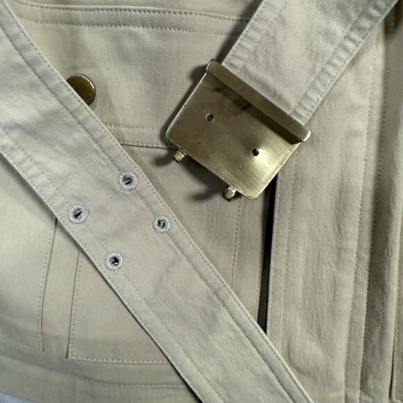 VTG Ralph Lauren Black Label Belted Beige Safari Jacket Womens Size 6 USA Made - Picture 7 of 13